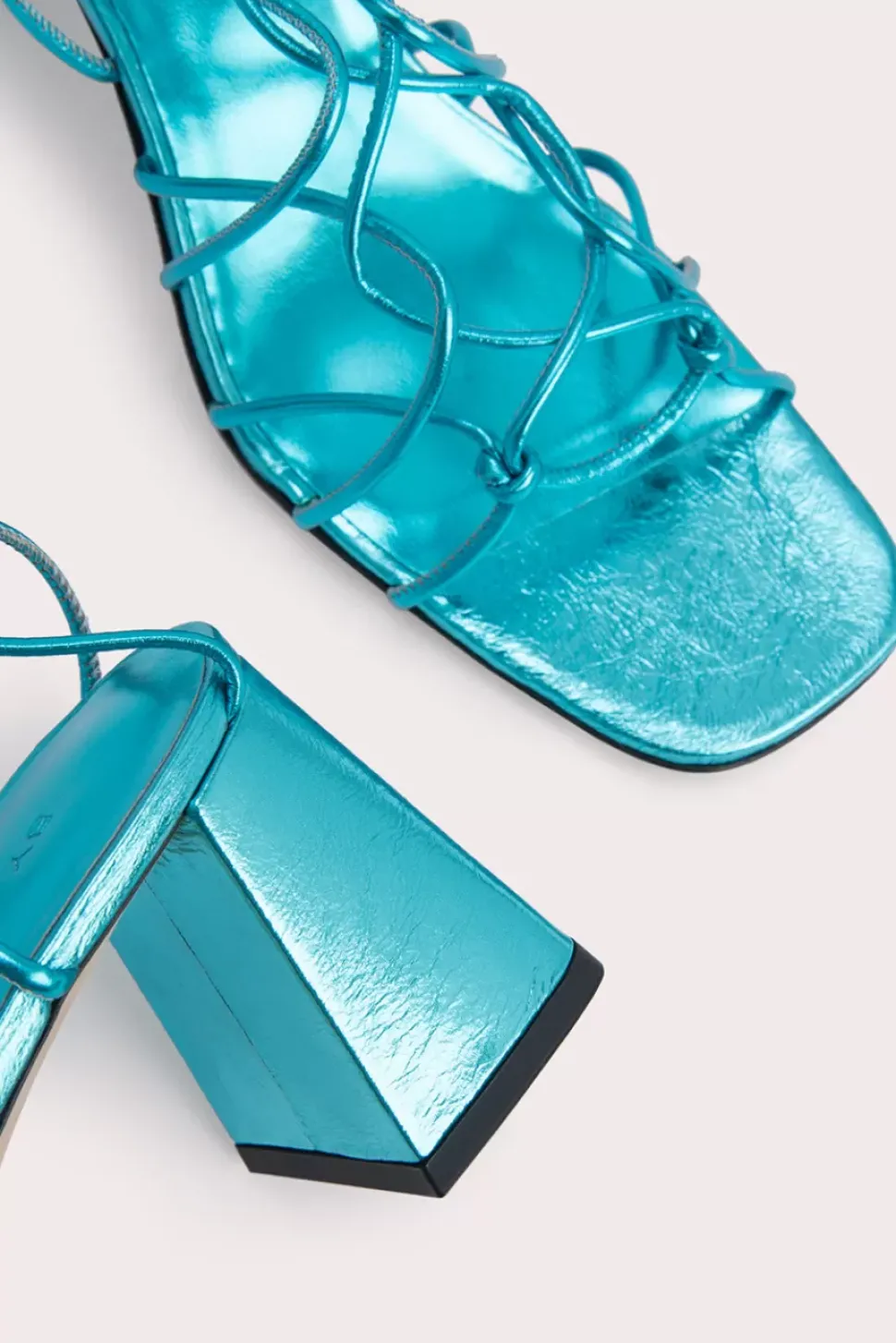 Alexander Aquamarine Metallic Leather