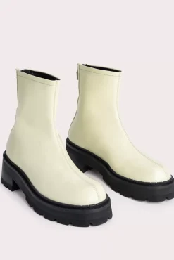Alister Ivory Soft Semi Patent Leather