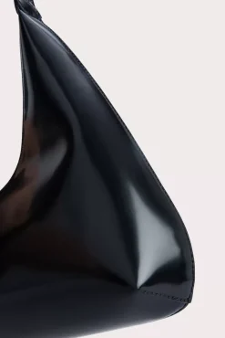 Amber Black Semi Patent Leather