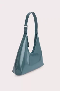 Amber Petrol Semi Patent Leather