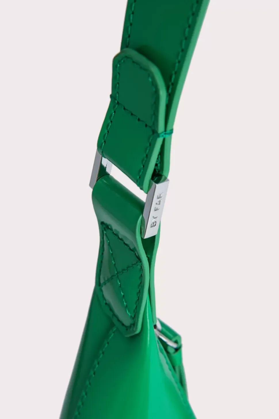Amber Super Green Semi Patent Leather