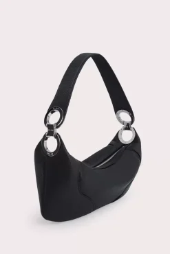 Amira Black Flat Grain Leather