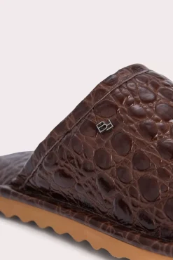 Ari Sequoia Circular Croco Embossed Leather