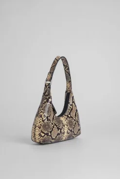 Baby Amber Mocha Snake Print Leather