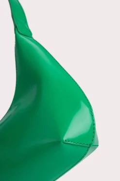 Baby Amber Super Green Semi Patent Leather