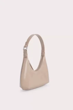 Baby Amber Taupe Semi Patent Leather