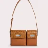 Baby Billy Caramel Croco And Semi Patent Leather