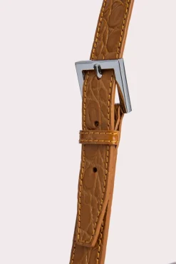 Baby Billy Caramel Croco And Semi Patent Leather