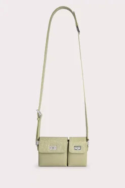 Baby Billy Olive Croco And Semi Patent Leather