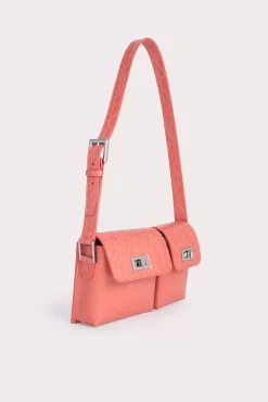 Baby Billy Salmon Croco And Semi Patent Leather