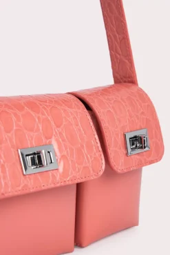 Baby Billy Salmon Croco And Semi Patent Leather