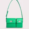 Baby Billy Super Green Croco And Semi Patent Leather