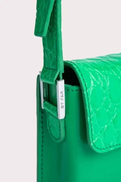 Baby Billy Super Green Croco And Semi Patent Leather