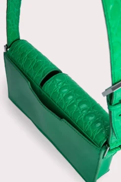 Baby Billy Super Green Croco And Semi Patent Leather