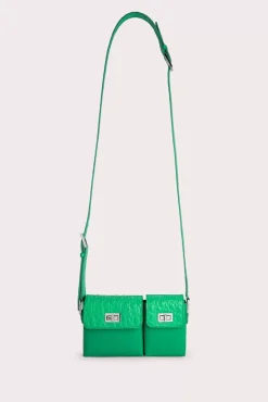 Baby Billy Super Green Croco And Semi Patent Leather