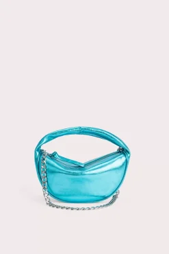 Baby Cush Aquamarine Metallic Leather