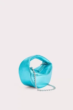 Baby Cush Aquamarine Metallic Leather