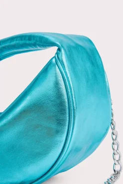 Baby Cush Aquamarine Metallic Leather