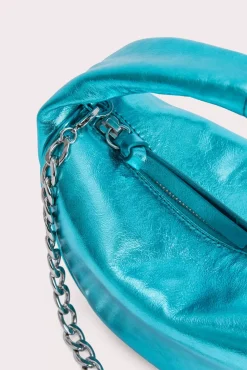 Baby Cush Aquamarine Metallic Leather