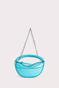 Baby Cush Aquamarine Metallic Leather