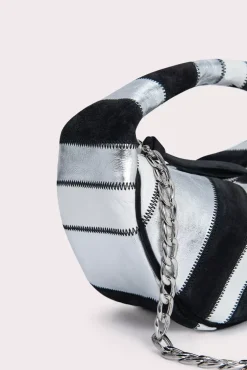 Baby Cush Black Patchwork Leather