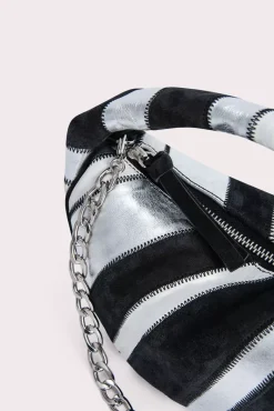Baby Cush Black Patchwork Leather