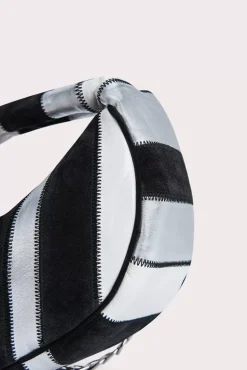 Baby Cush Black Patchwork Leather