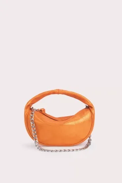 Baby Cush Burnt Orange Jeans Lame Leather