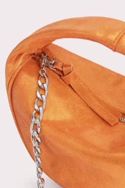 Baby Cush Burnt Orange Jeans Lame Leather