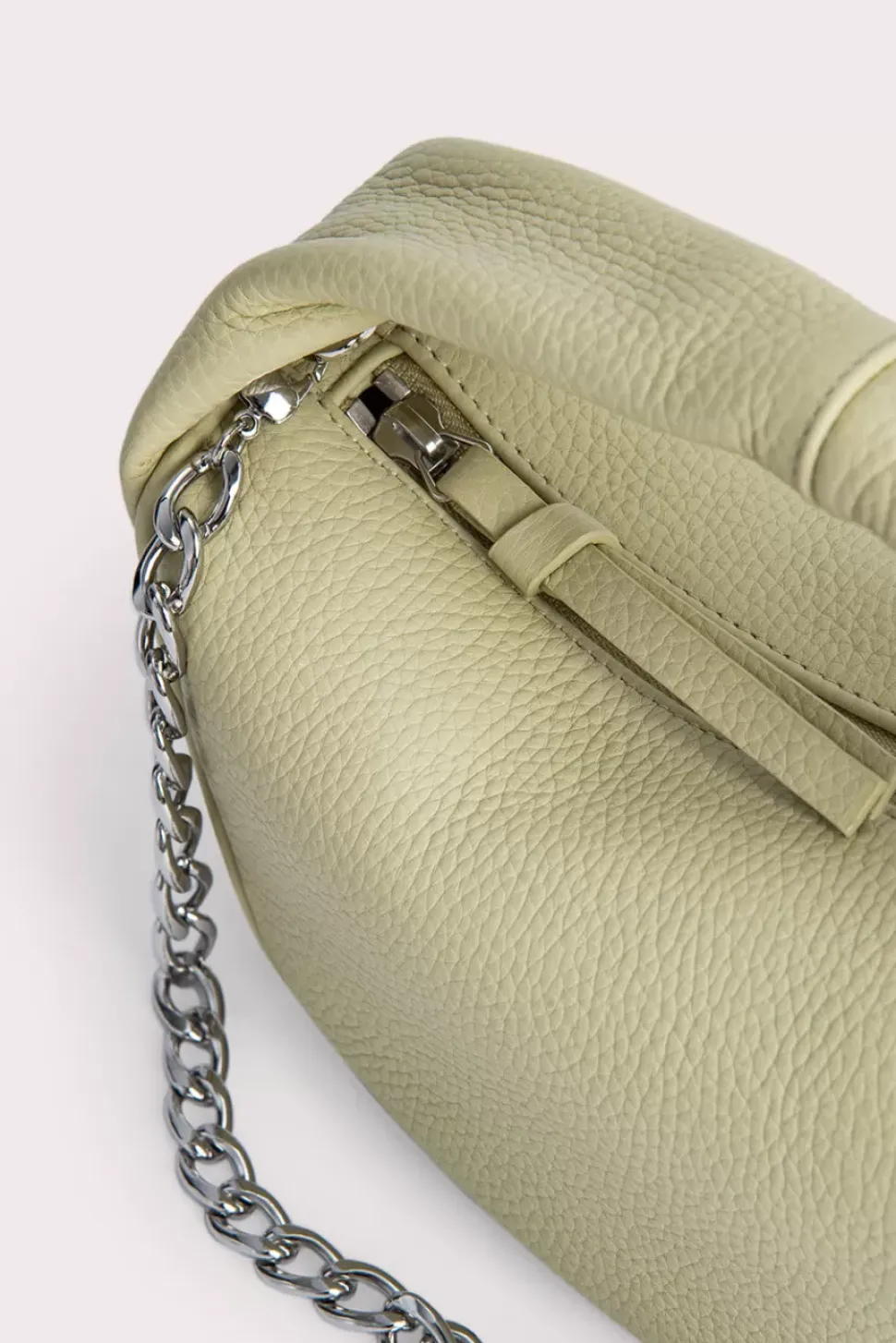 Baby Cush Olive Flat Grain Leather