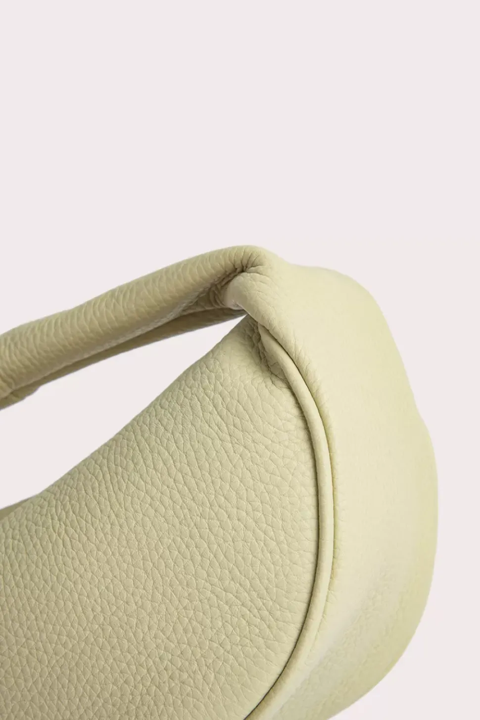 Baby Cush Olive Flat Grain Leather