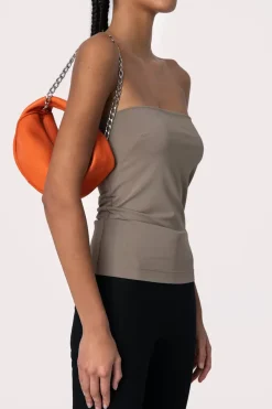 Baby Cush Papaya Flat Grain Leather