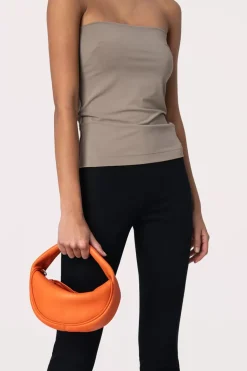 Baby Cush Papaya Flat Grain Leather