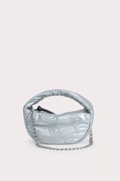 Baby Cush Silver Embossed Shellsuit Fabric
