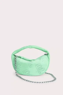 Baby Cush Spearmint Perforated Suede Leather