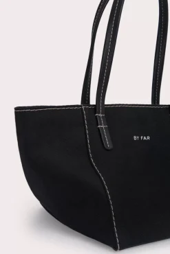 Bar Tote Black Canvas And Nappa Leather