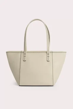 Bar Tote Cream Box Calf Leather