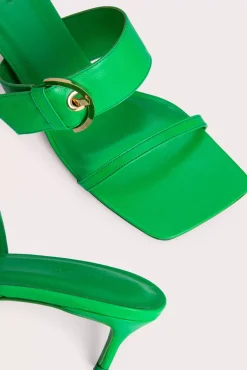 Bettina Super Green Gloss Leather
