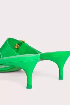 Bettina Super Green Gloss Leather