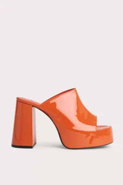 Brad Burnt Orange Patent Leather