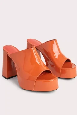 Brad Burnt Orange Patent Leather