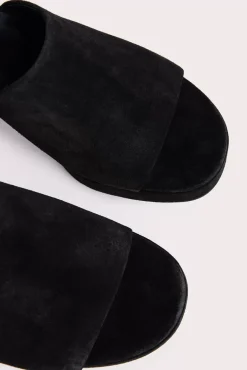 Cala Black Suede Leather