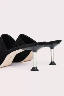 Cala Black Suede Leather