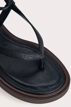 Cece Black Grained Leather