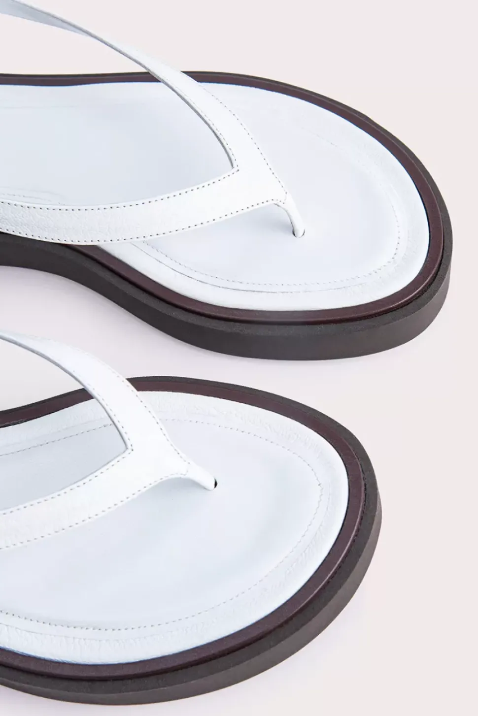 Cece White Grained Leather