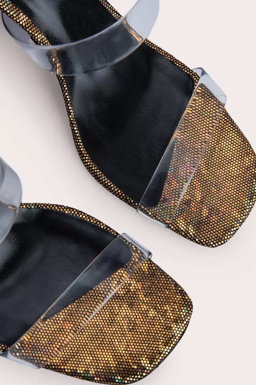 Clara Disco Bronze Hologram Leather