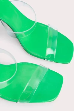 Clara Super Green Gloss Leather