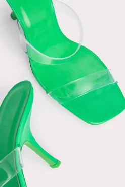 Clara Super Green Gloss Leather