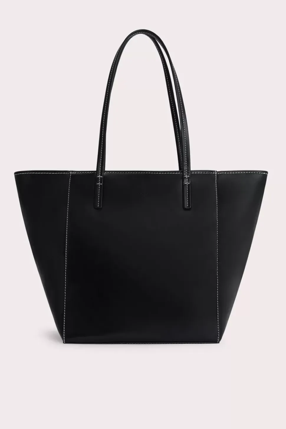 Club Tote Black Box Calf Leather
