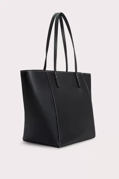 Club Tote Black Box Calf Leather